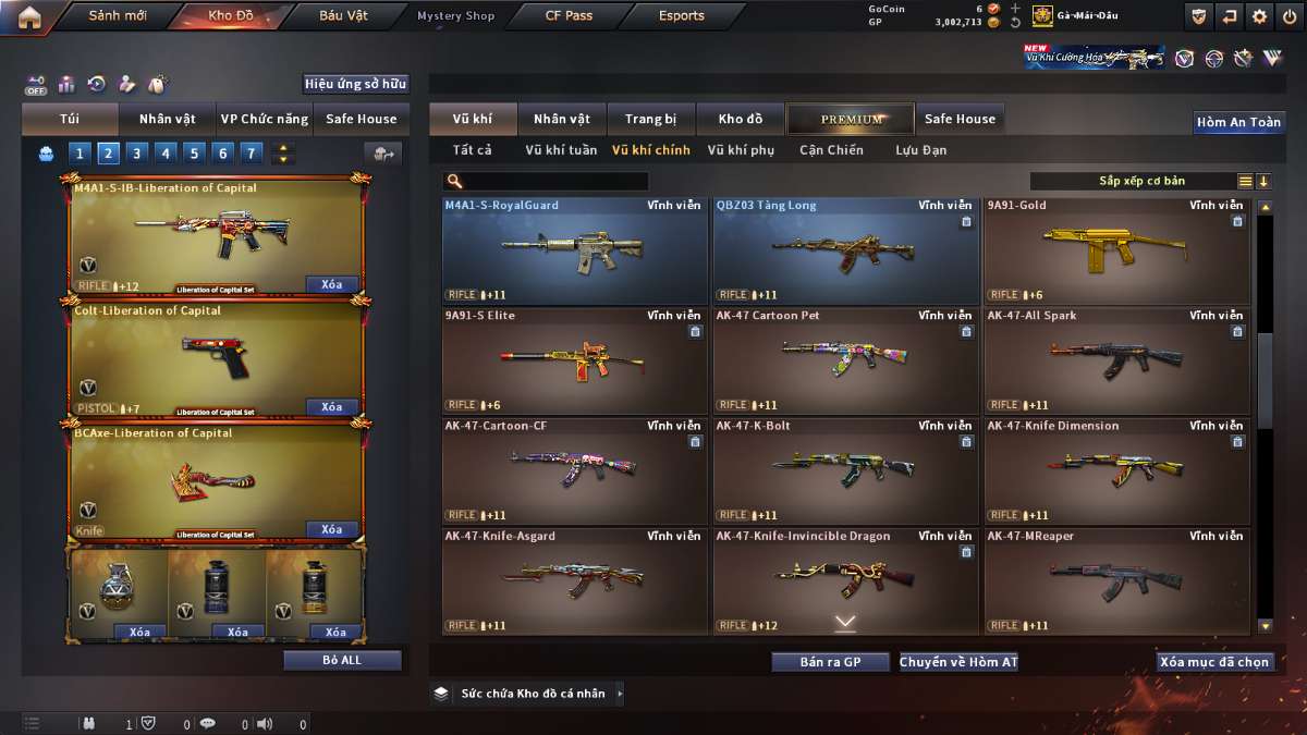 shop acc cf uy tin gia re